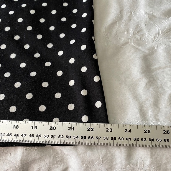 H&M Women's Black and White Polka Dot 3/4 Sleeve Popover Mini Dress Size Medium - Picture 15 of 16